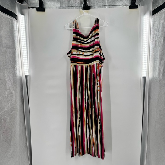 Bob Mackie Pink Maxi Sundress Sleeveless 3X - Picture 8 of 8